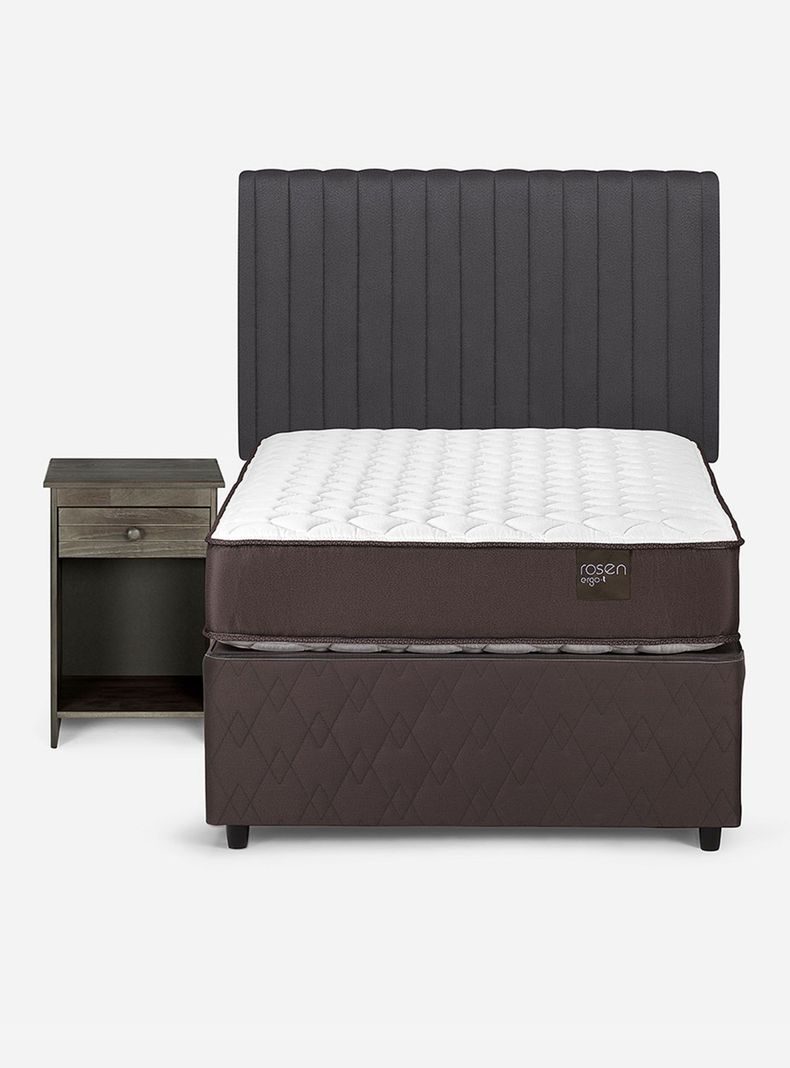 Diván Ergo T New 1.5 Plazas + Set Muebles Lucio Grafito-2