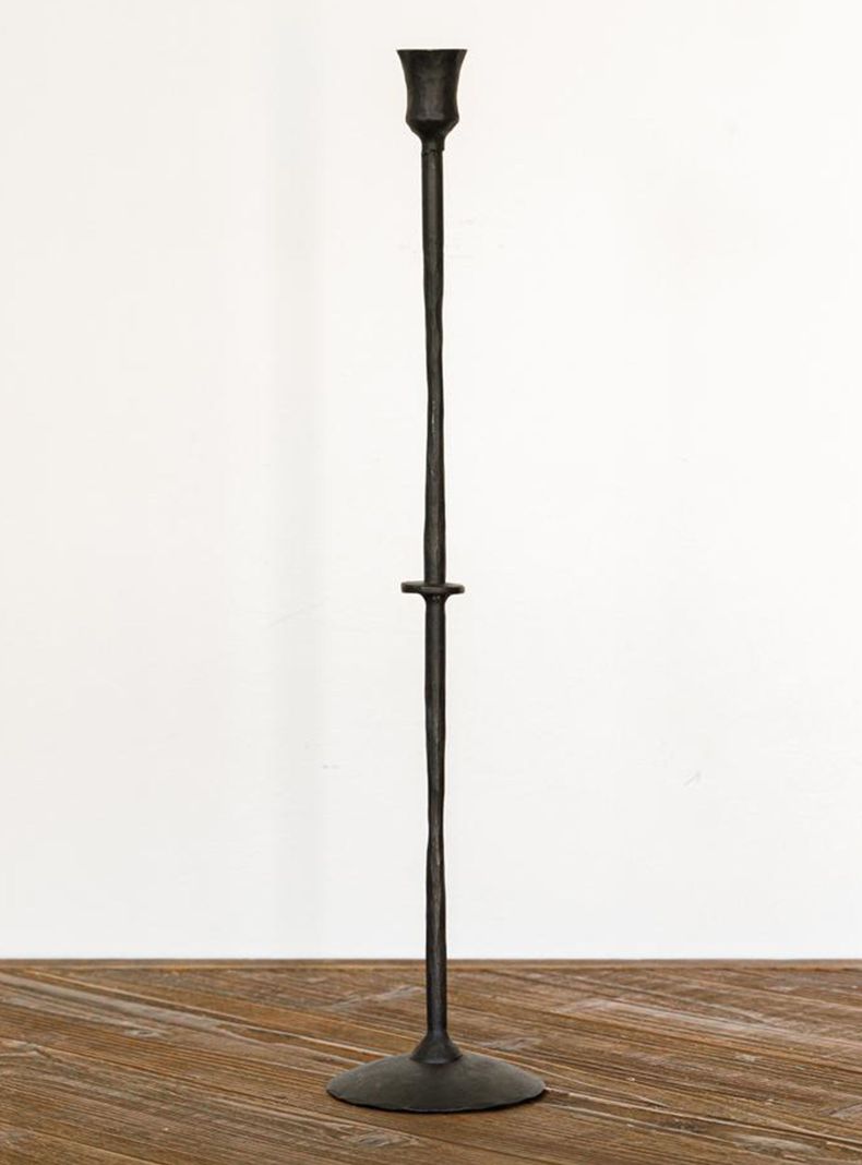 Candelabro Metal Negro M-0