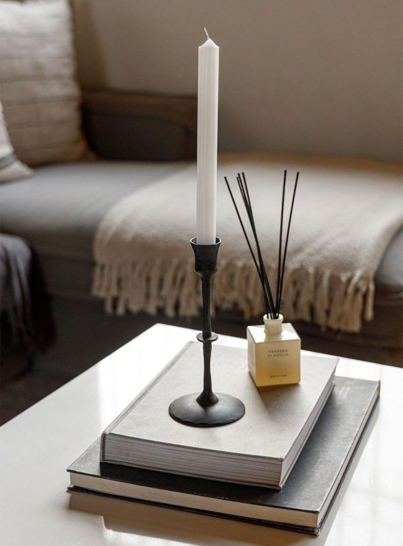 Candelabro Metal Negro S-1