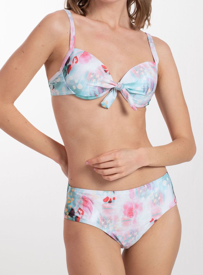 Bikini Básico Cuello V 2 Piezas-0