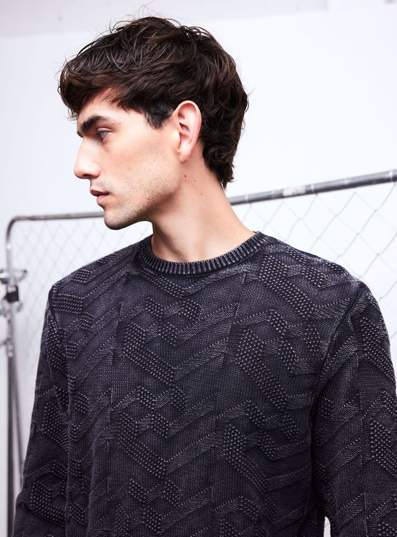 Sweater Texturado Lavado-2