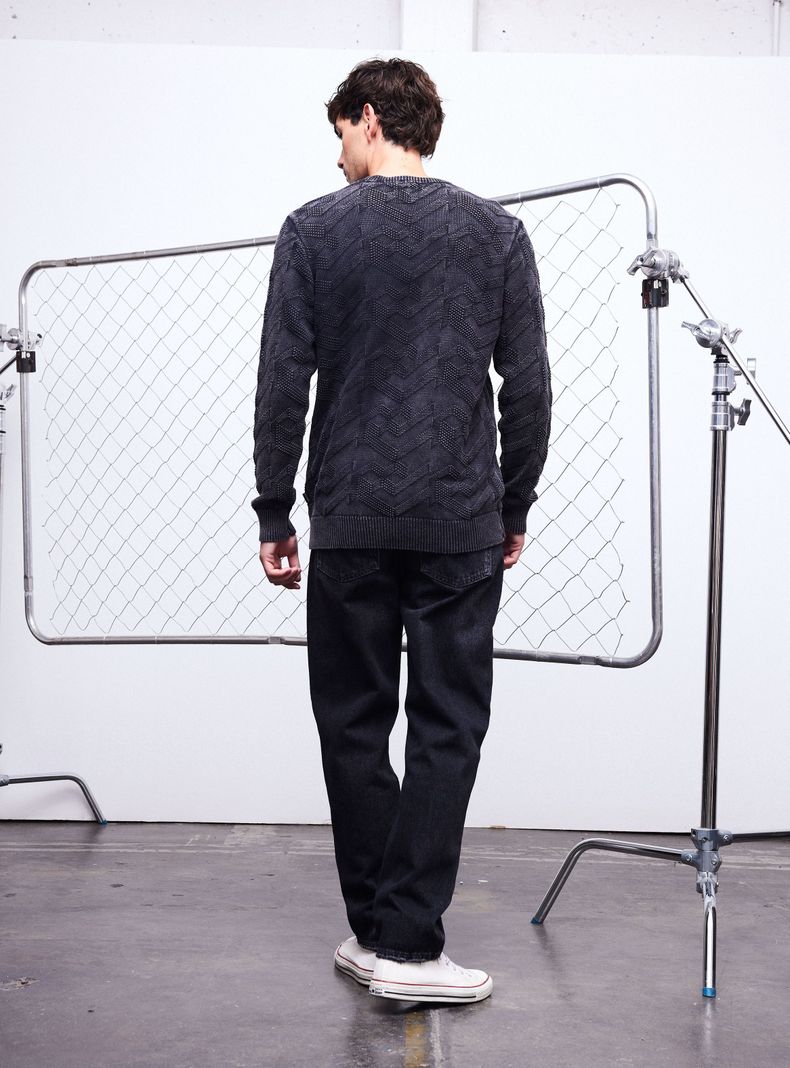 Sweater Texturado Lavado-5