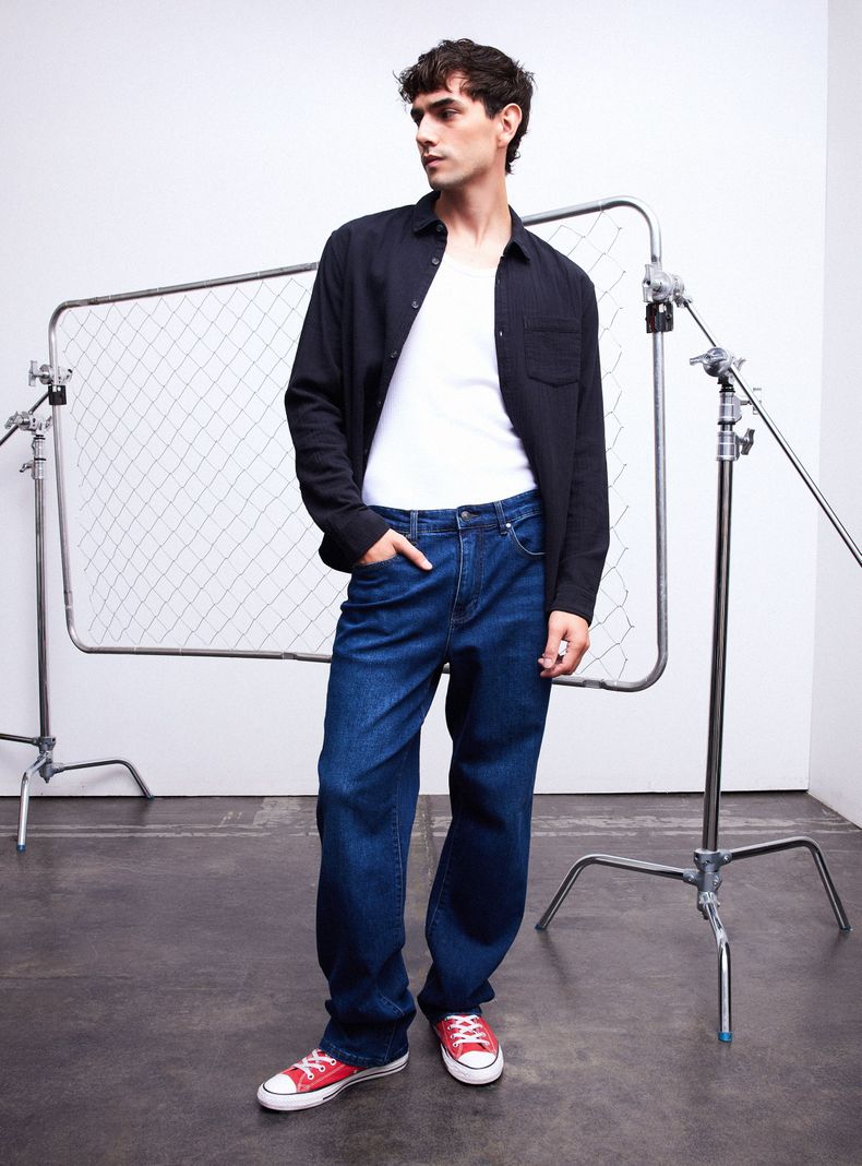 Jeans  Azul Oscuro-4