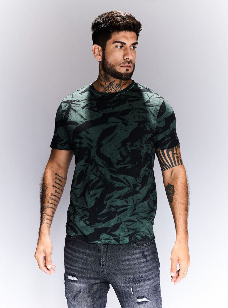 Polera Full Print Teñido en Prenda-0