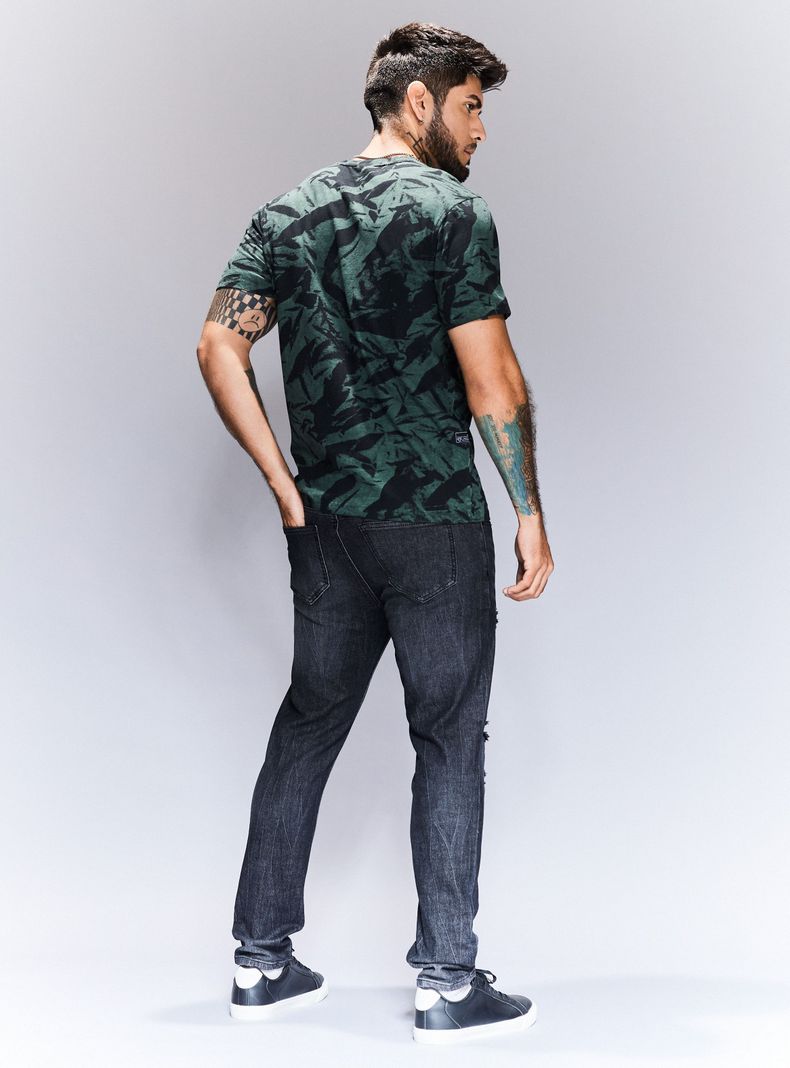 Polera Full Print Teñido en Prenda-5