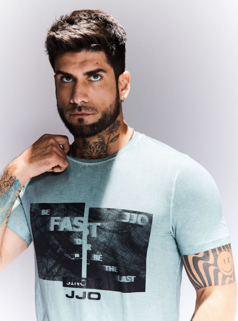 Polera Teñido Prenda Estampado Delantero-2