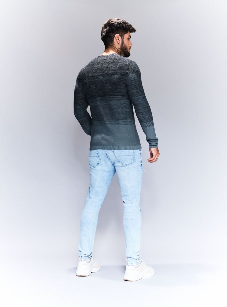 Sweater Tejido Gradiente Bicolor-5