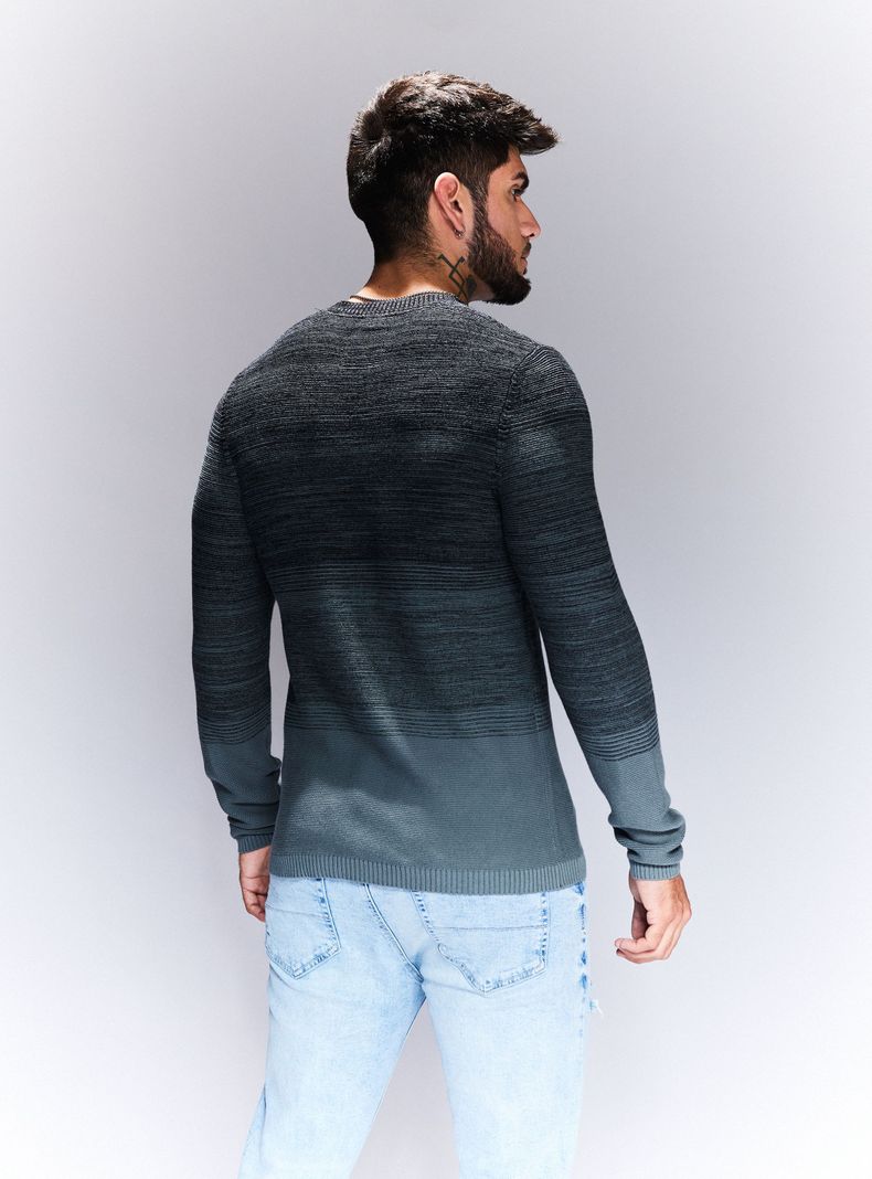 Sweater Tejido Gradiente Bicolor-1