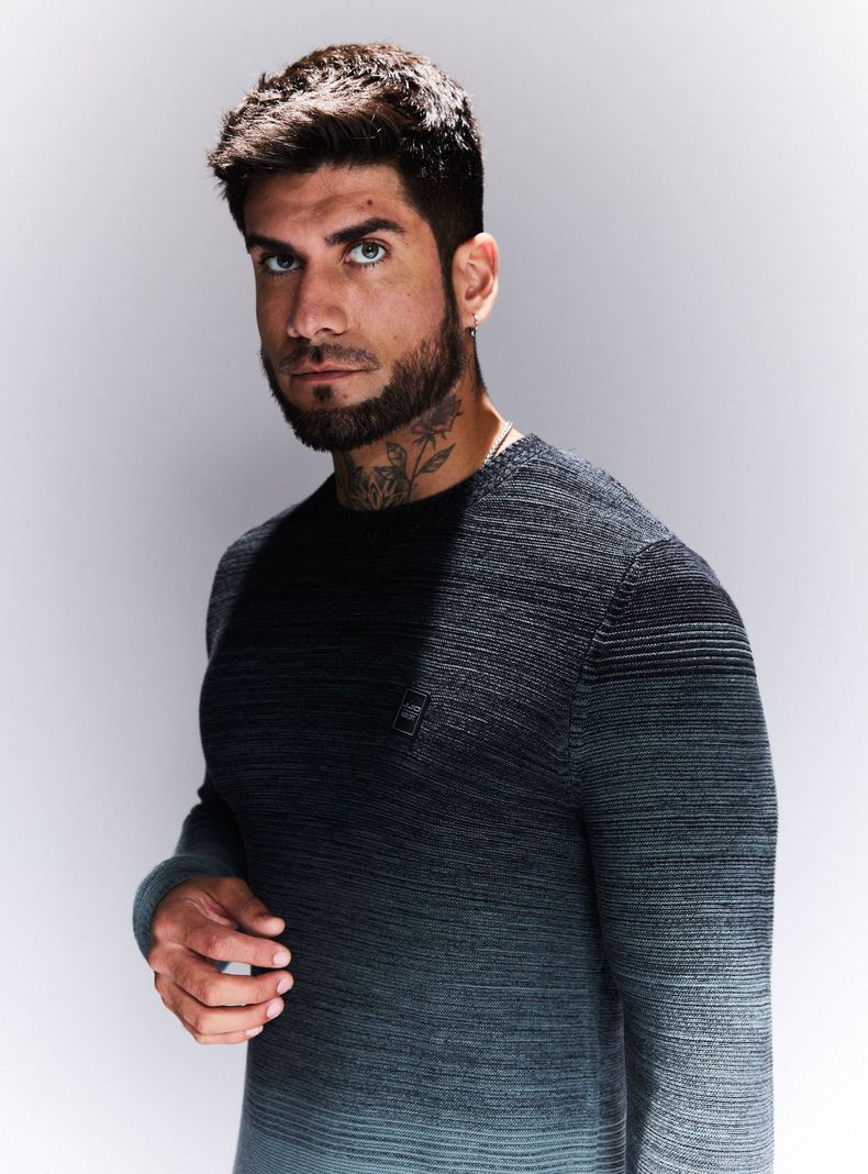 Sweater Tejido Gradiente Bicolor-2