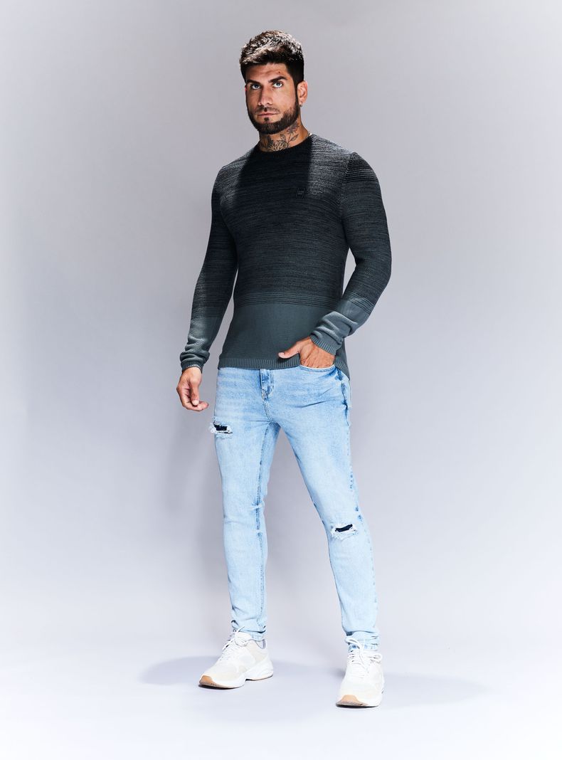 Sweater Tejido Gradiente Bicolor-4