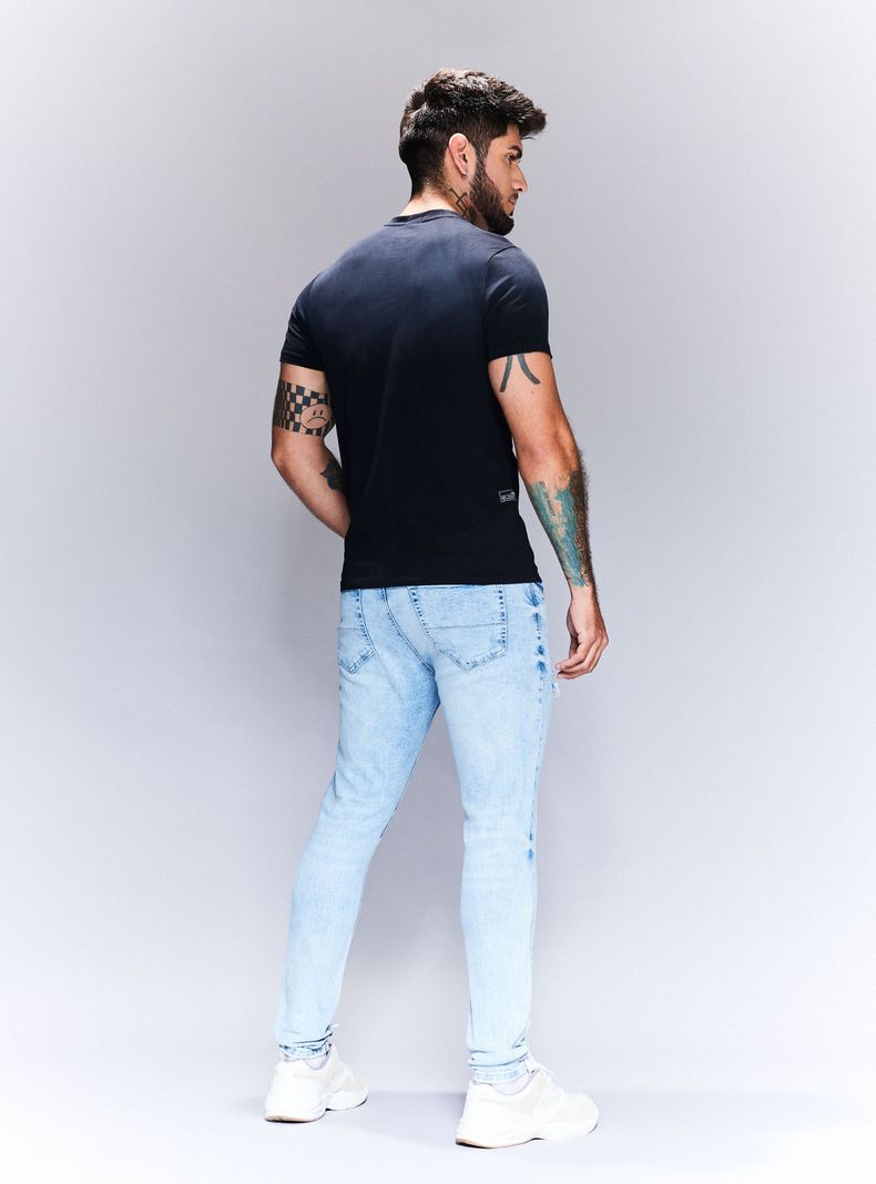 Jeans Lavado Craquelado Roturas-5