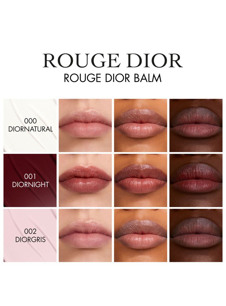 Rouge Dior Balm Bálsamo de Labios Universal Tratamiento Floral Hidratante Diormidnight-5
