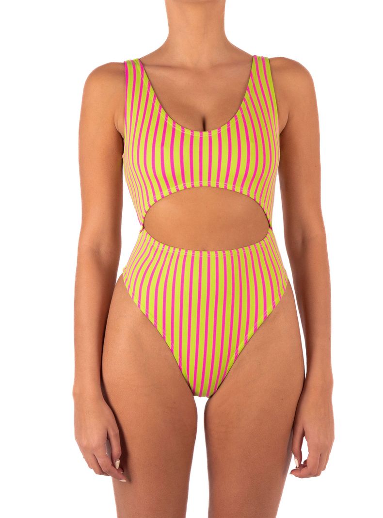 Traje de Baño Entero Julieta Pop Stripe-0