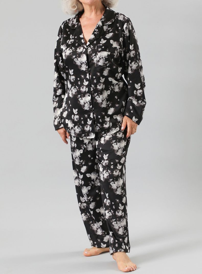 Set Camisero + Pantalón Satín Print-0