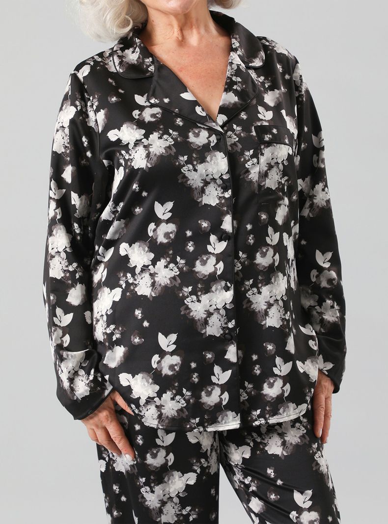 Set Camisero + Pantalón Satín Print-2
