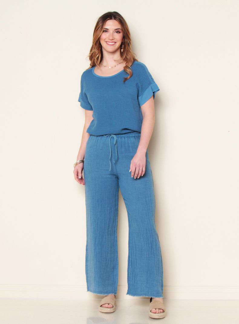 Pantalón Algodón con Cordón-3