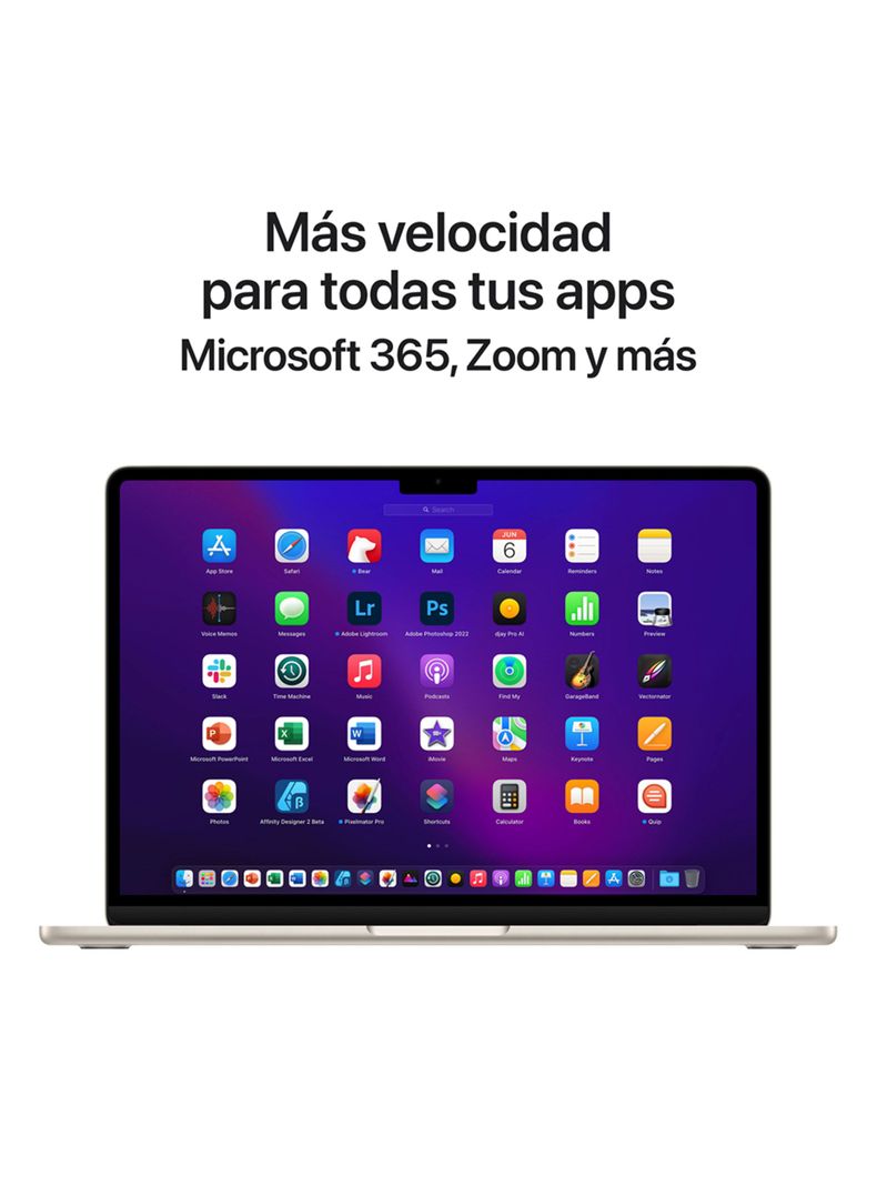 Apple MacBook Air 13.6" M2 8n CPU 8n GPU 8GB RAM 256GB SSD Blanco Estelar-5