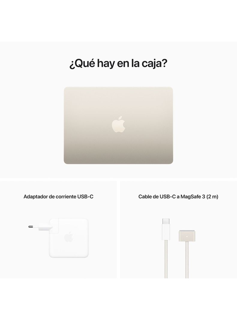 Apple MacBook Air 13.6" M2 8n CPU 8n GPU 8GB RAM 256GB SSD Blanco Estelar-4