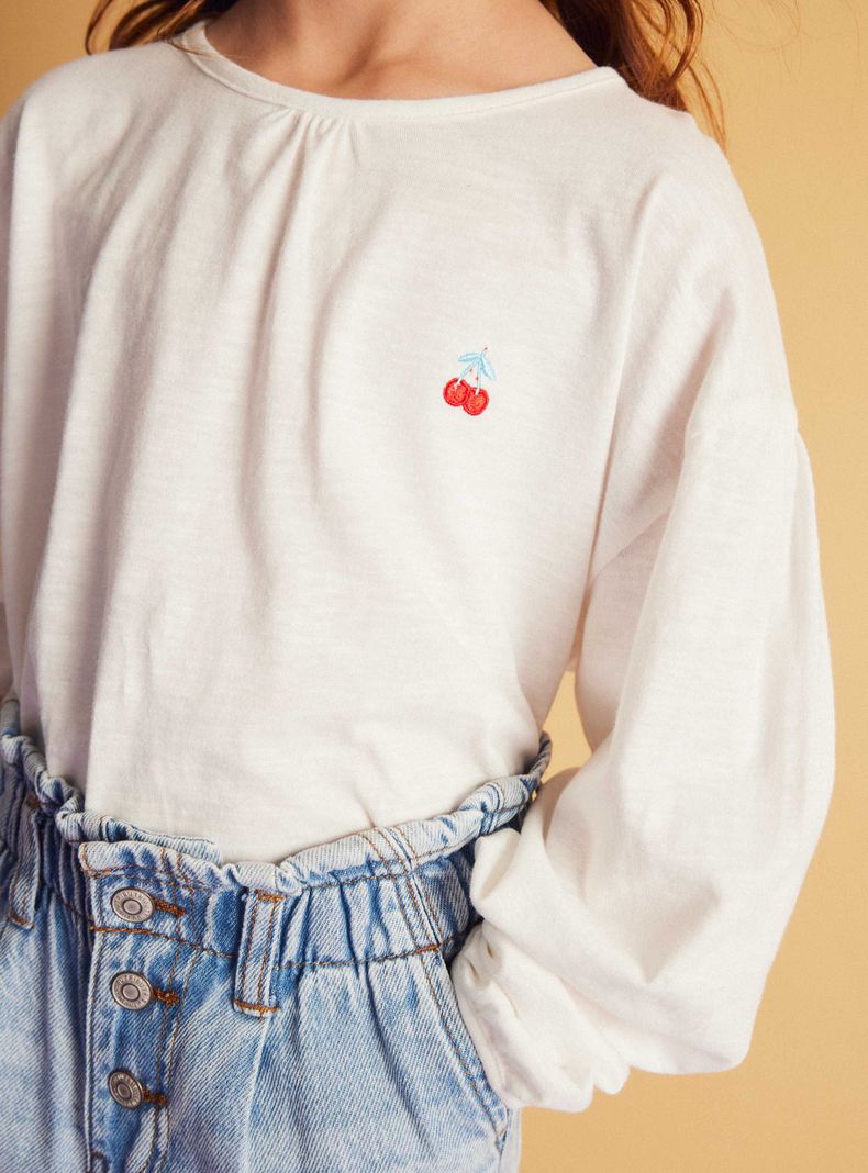 Polera Lisa Mini Bordado-1