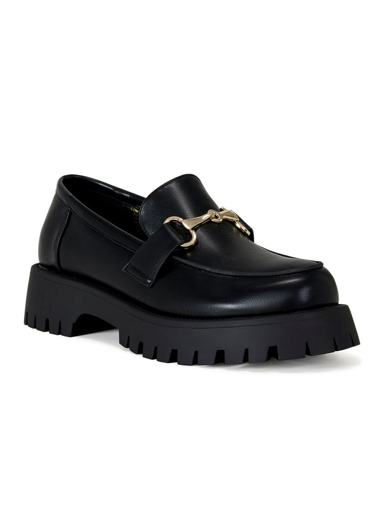 Mocasín Detalle Hebilla Dorada Mujer-1