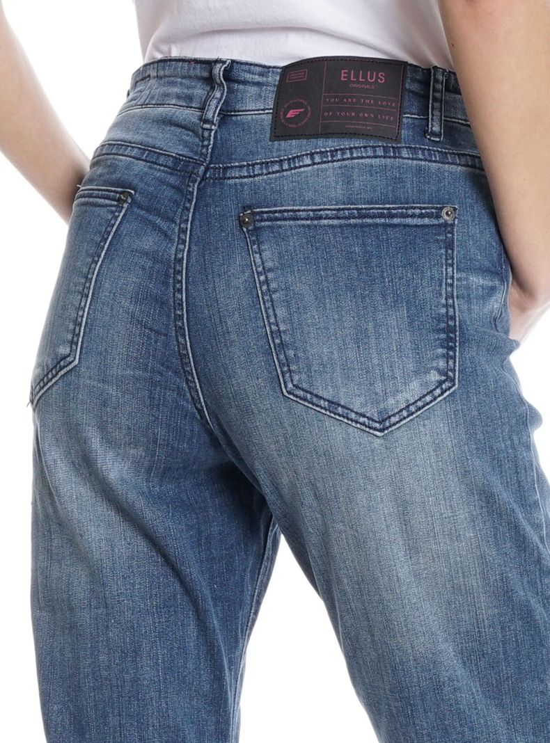 Jeans Mom Tiro Ultra Alto Dark Love Yourself-4