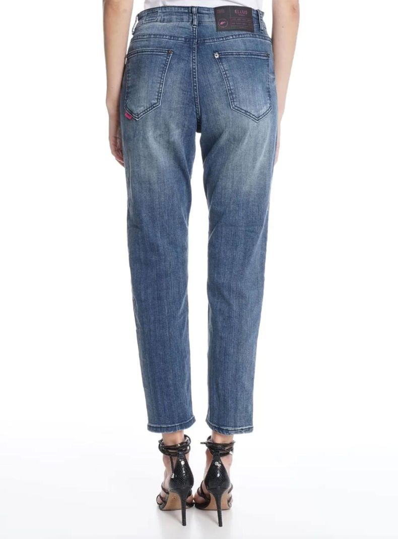 Jeans Mom Tiro Ultra Alto Dark Love Yourself-1