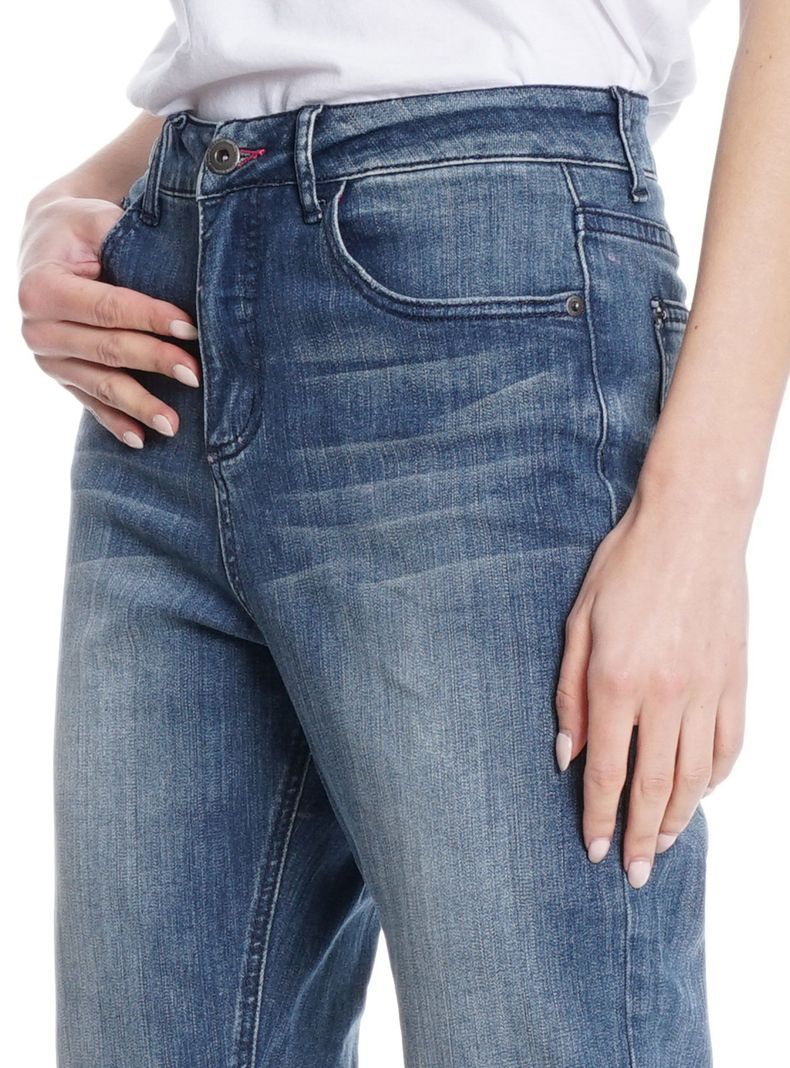 Jeans Mom Tiro Ultra Alto Dark Love Yourself-3