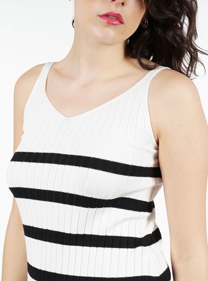 Vestido Long Knitting Dress Ribbed-3