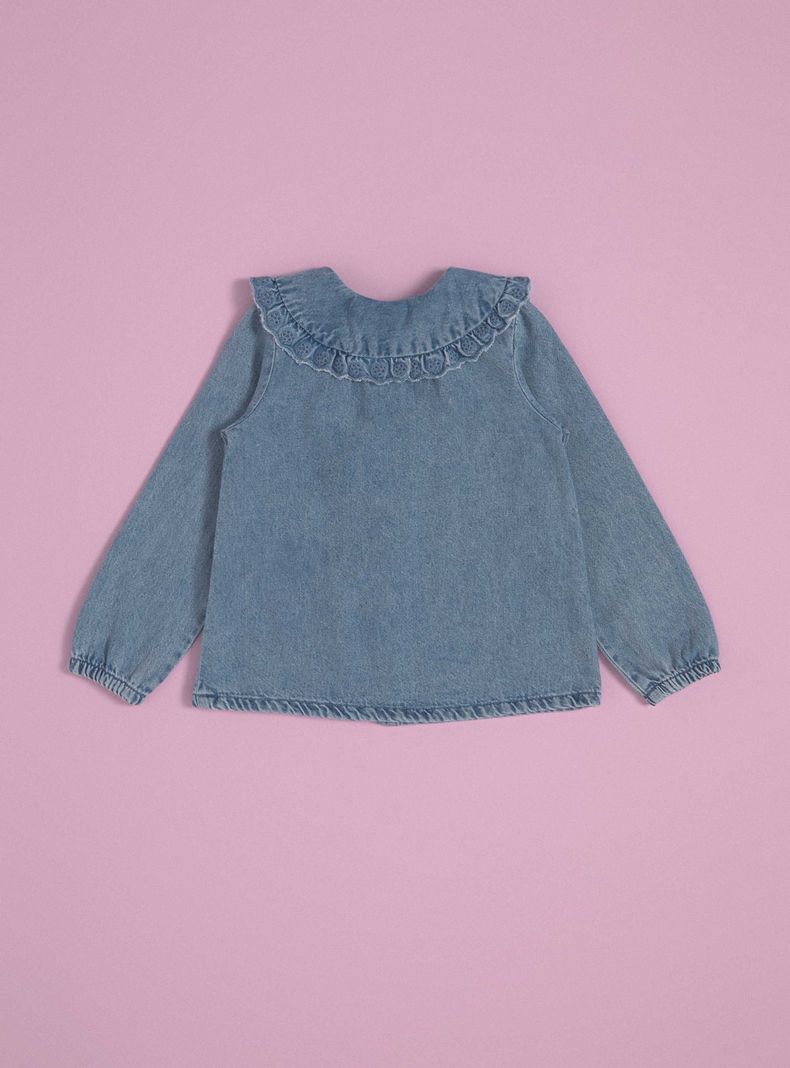 Blusa Denim Cuello Bobo-3