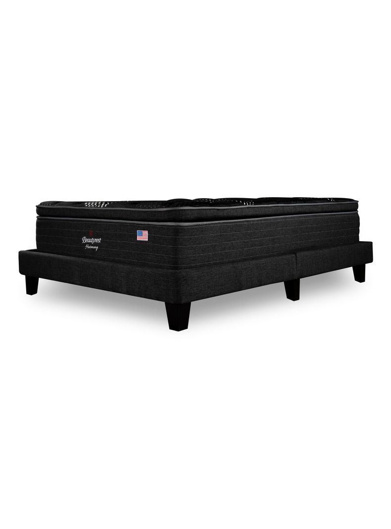 Cama Europea LowNest Harmony Base Dividida 2 Plazas + Respaldo Tignes Margo-0