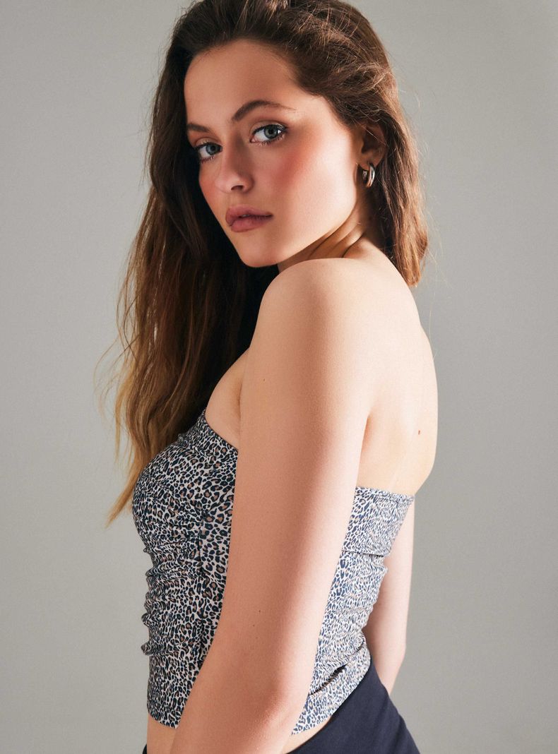 Polera Top Strapless Corp-3