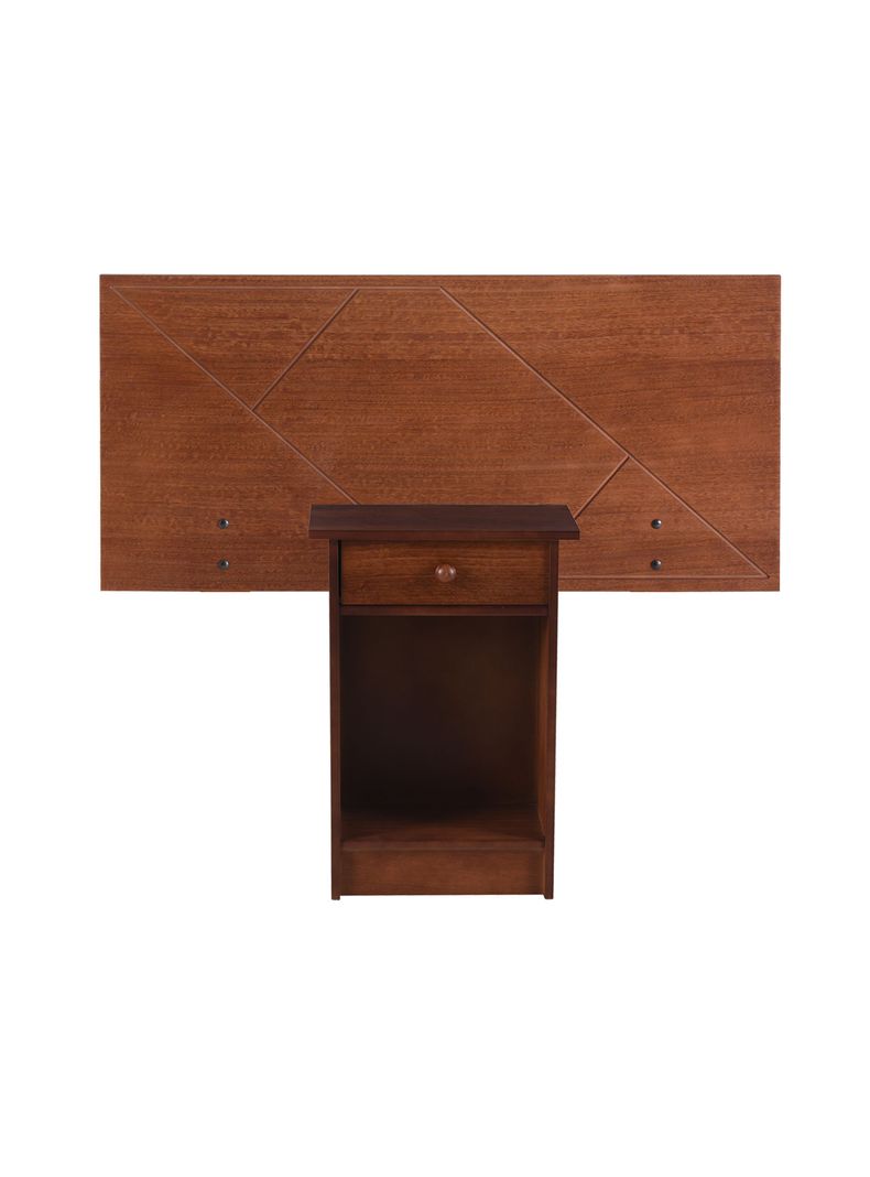 Set Muebles New Villarica: Respaldo 1 Plaza + Velador-0