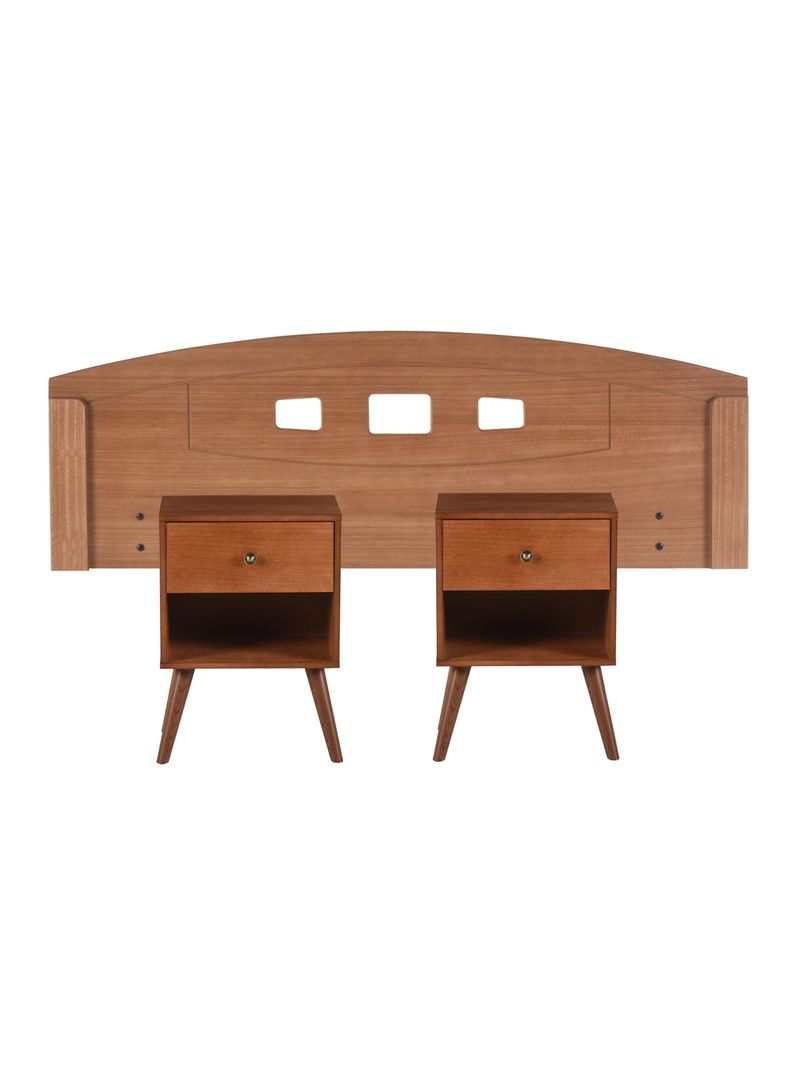 Set Muebles New Gales: Respaldo 2 Plazas + 2 Veladores-0