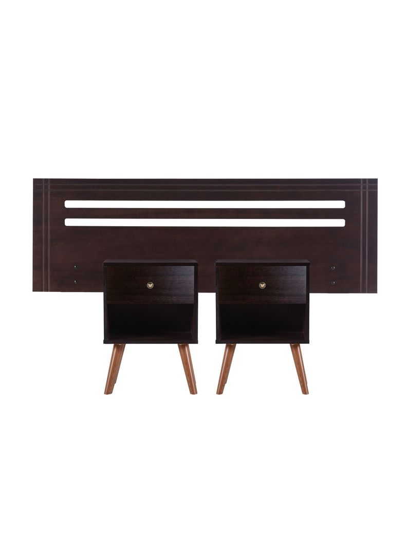 Set Muebles New Munich: Respaldo 2 Plazas + 2 Veladores-0
