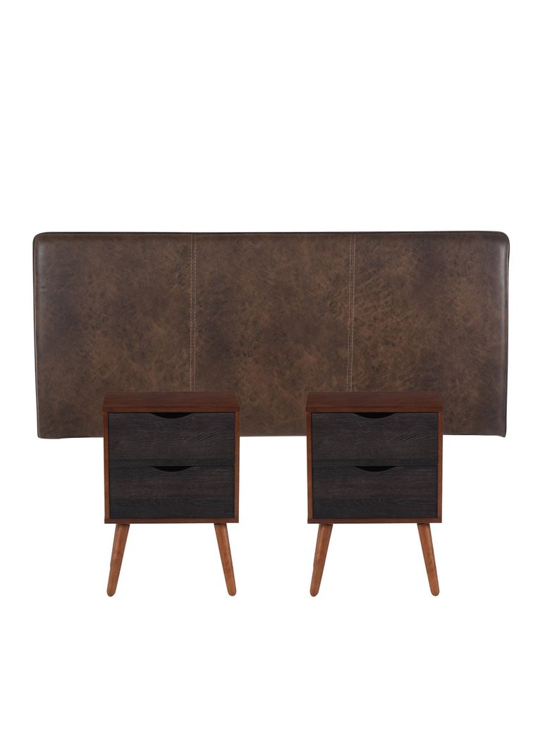 Set Muebles Baker: Respaldo 2 Plazas + 2 Veladores-0
