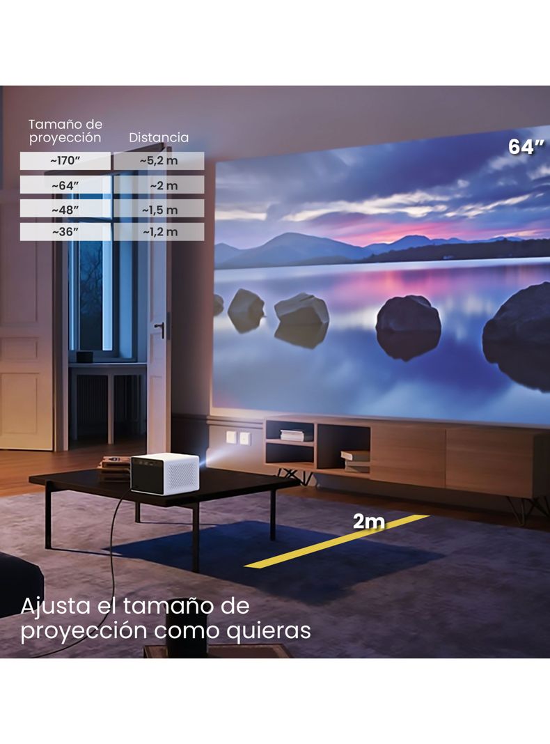 Proyector Portátil Mini Halo 9000 lm Bluetooth HD-7