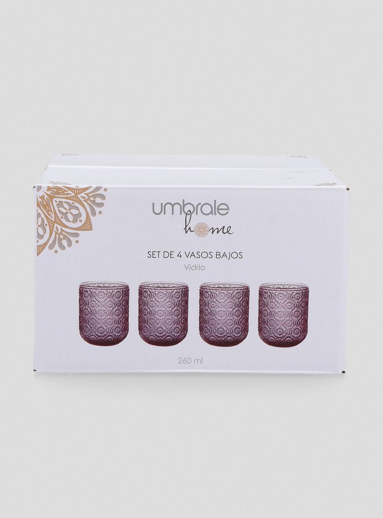 Vaso Bajo Belleza 260 ml Púrpura-3