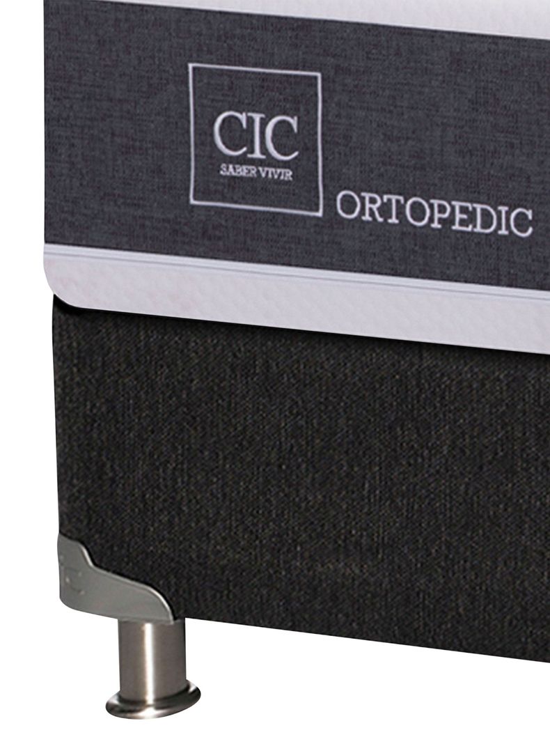 Box Spring New Ortopedic B5 Black 2 Plazas Base Dividida Eufrates Sin Textil-2