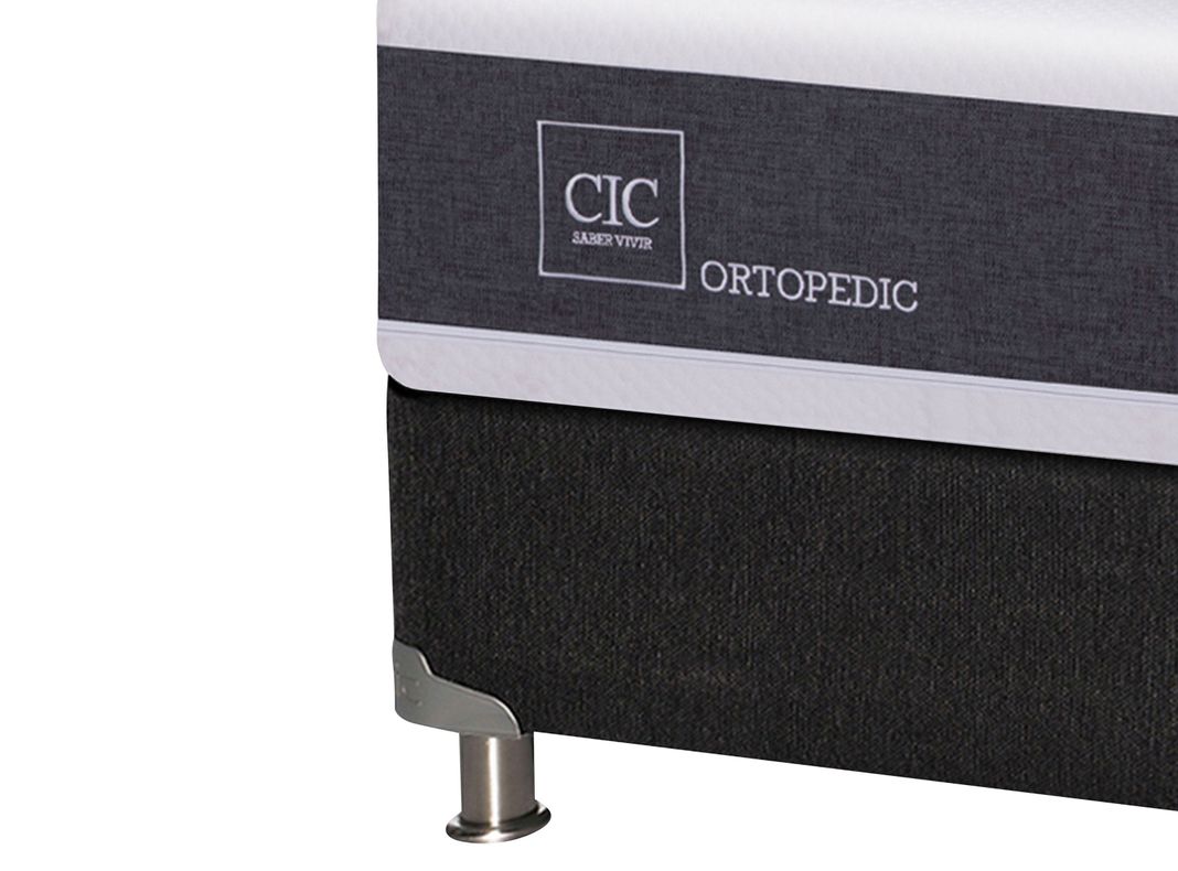 Box Spring New Ortopedic B5 Black King Eufrates Sin Textil-2