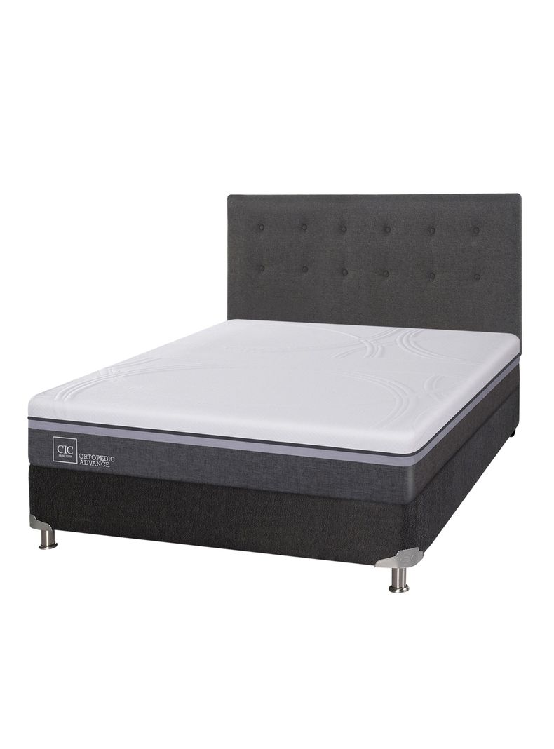 Box Spring Ortopedic Advance B5 Black 2 Plazas Base Normal + Respaldo Eufrates-0