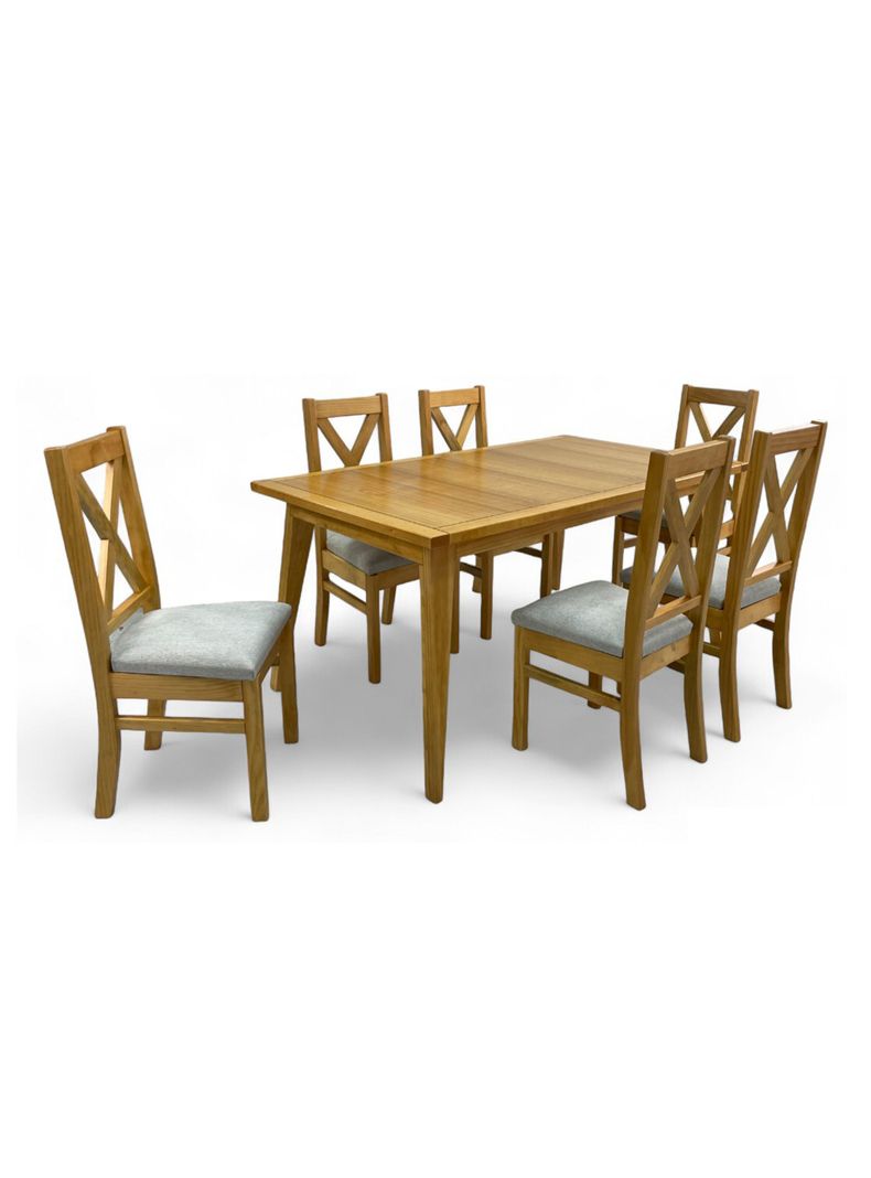 Juego de Comedor Berna 6 Sillas Miel-2