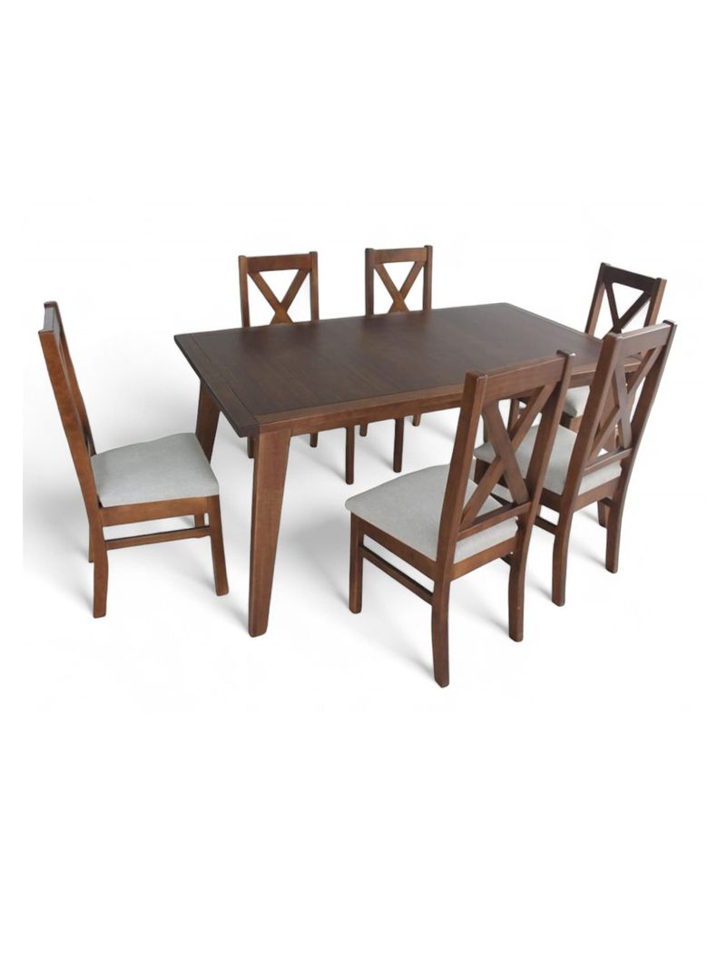 Juego de Comedor Berna 6 Sillas Chocolate-3