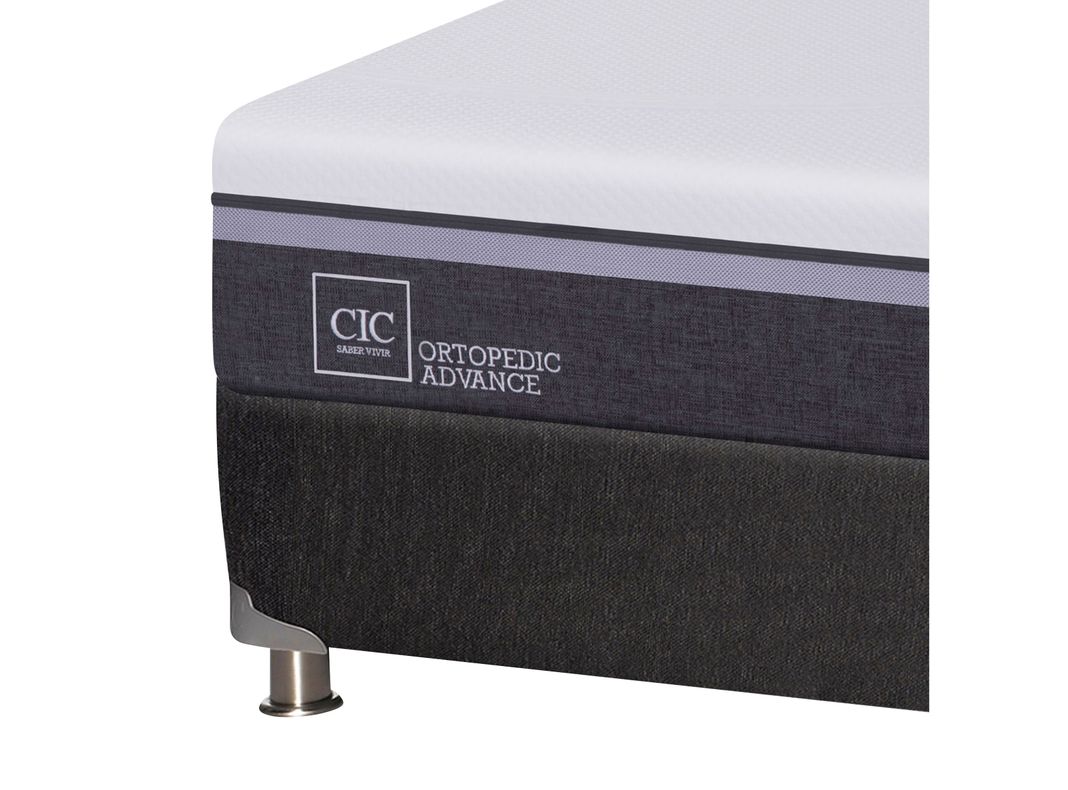 Box Spring Ortopedic Advance B5 Black King + Respaldo Baker-3