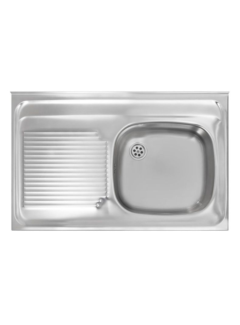 Lavaplatos Inoxidable Sobreponer  80.50 1C 1E Izq Monoblock 1o-0
