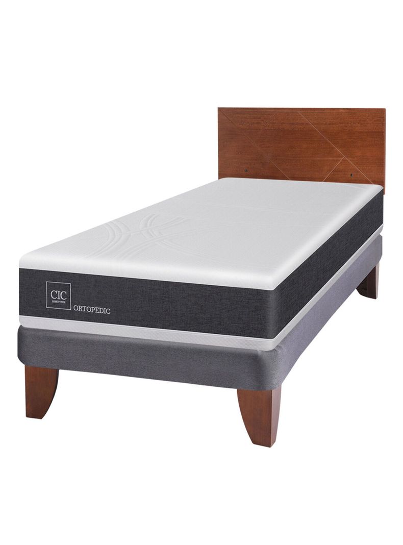 Cama Europea Ortopedic 1.5 Plazas + Respaldo New Villarrica-0