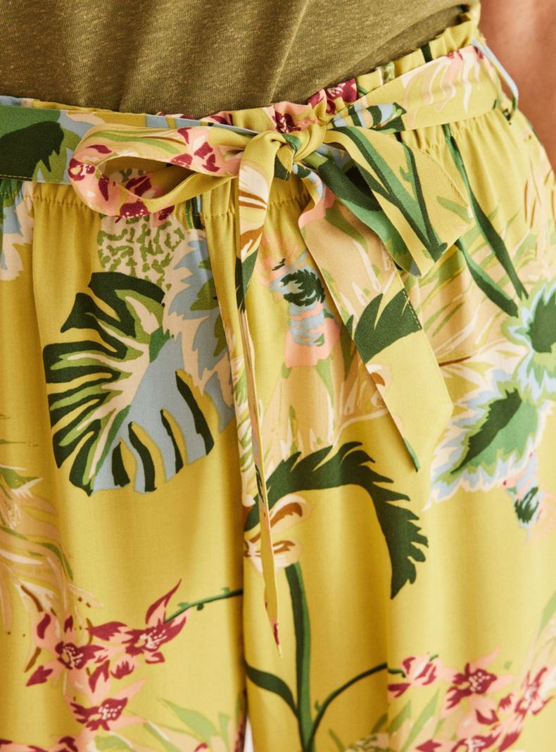 Pantalón Largo Fluido Floral-2