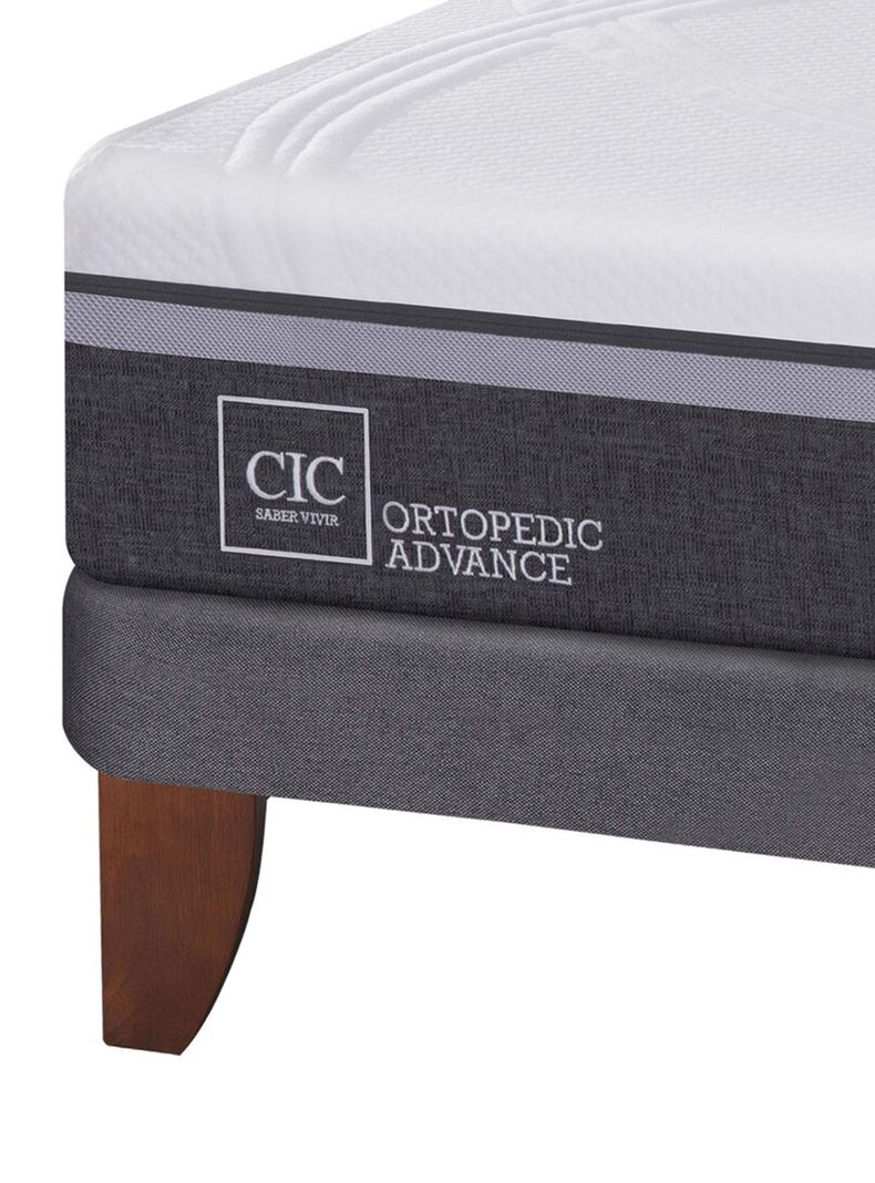 Cama Europea Ortopedic Advance 2 Plazas Base Dividida + Set Muebles New Munich-4