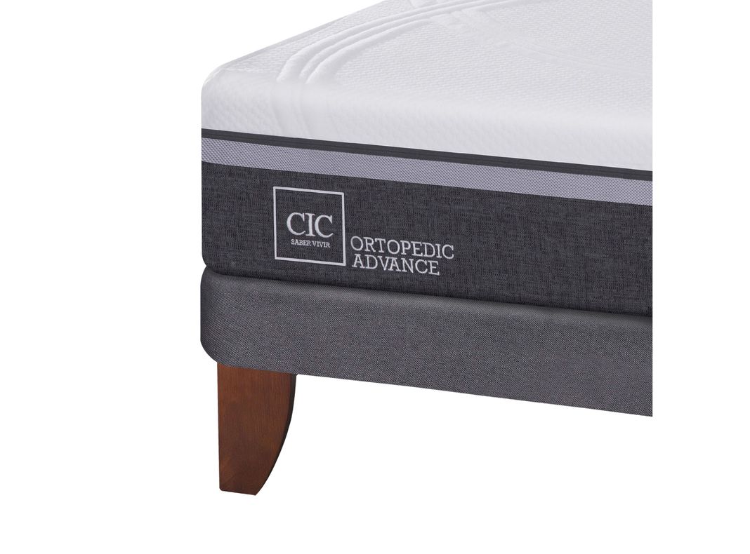 Cama Europea Ortopedic Advance King + Set Muebles New Torino Chocolate-4
