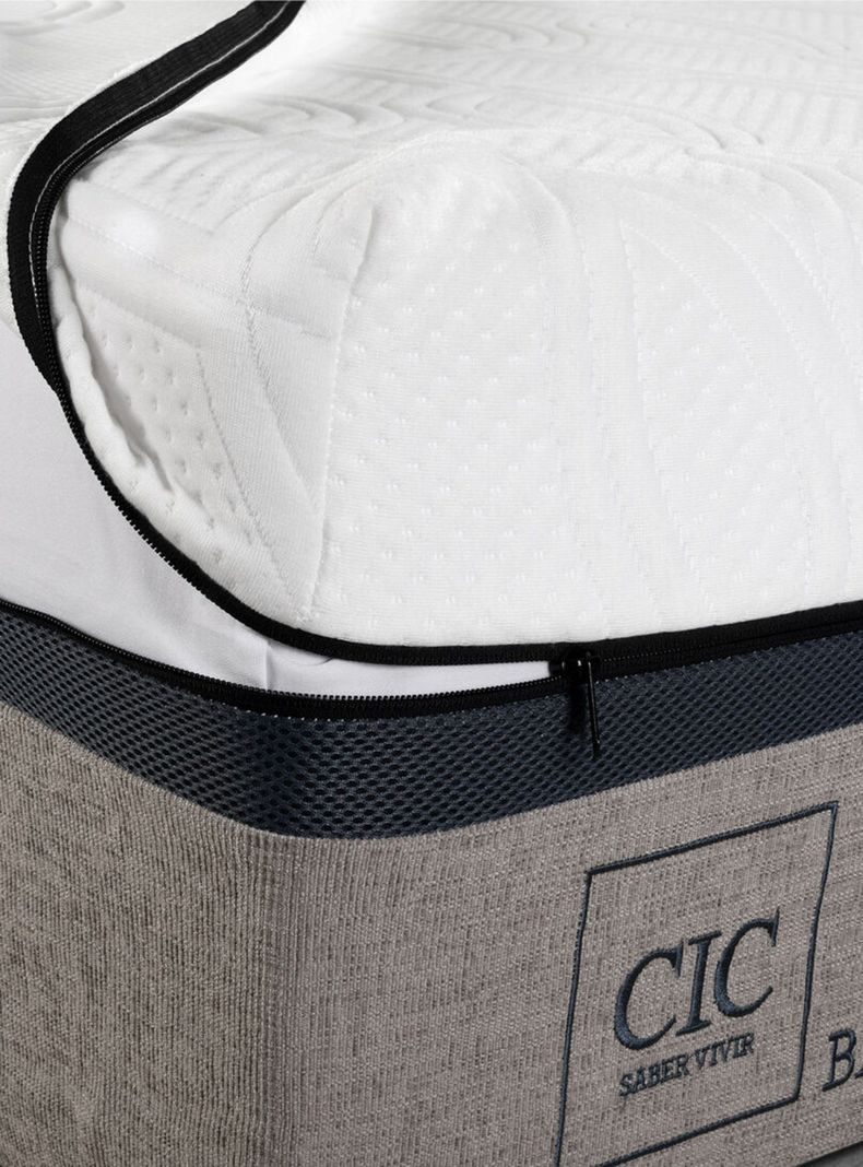 Cama Europea Balance 2 Plazas Base Dividida + Respaldo New Torino-2