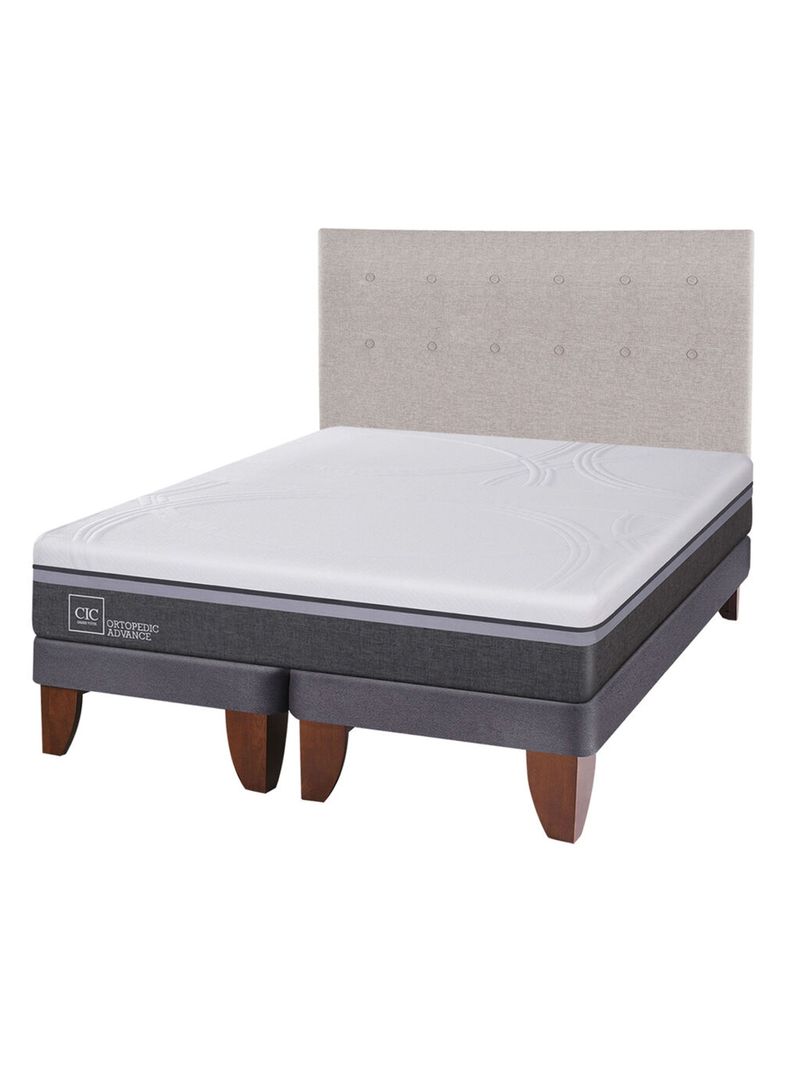 Cama Europea Ortopedic Advance 2 Plazas Base Dividida + Respaldo Tigris-0